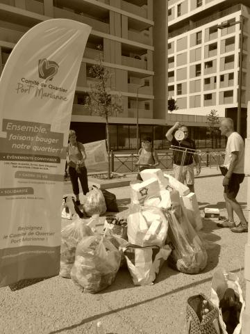 Ramassage de déchets Ecole Joan Miro le 4/07/21