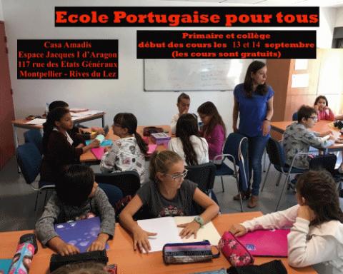 Ecole de portugais pour enfants (toute nationalité) primaire et collège
