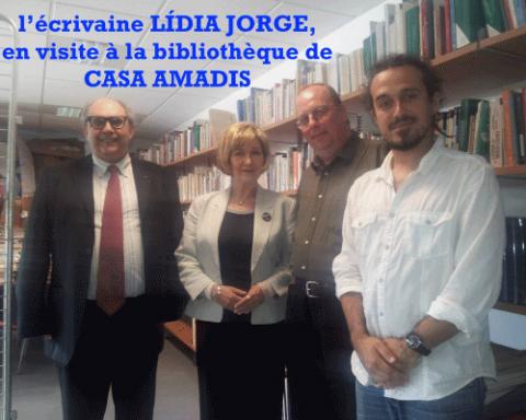 Lídia Jorge en visite à la bibliothèque Amadis