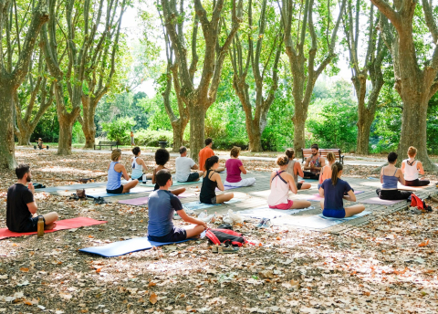 Yoga plein air - Montpellier - Parc Rimbaud