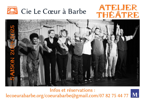 Atelier de recherche et de création théâtrale adultes amateurs 2024-2025