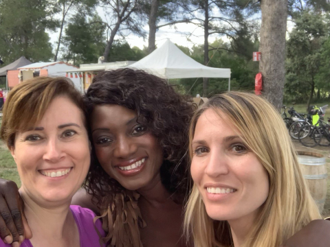 Cofondatrices Marianne et Victoire avec la Top Model et Fashion Designer Awa Sagna