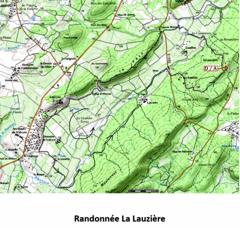 Le plan de la randonnée