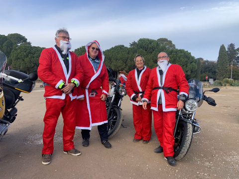 Avec la FFMC - Balade des Peres et Meres Noël