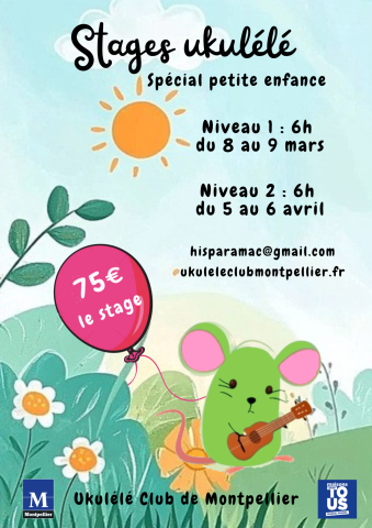 Stages ukulélé "Petite enfance"