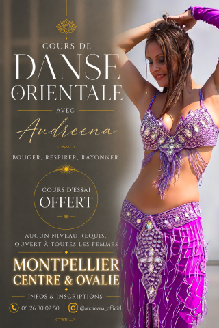 Cours danse orientale Montpellier centre-ville et Ovalie