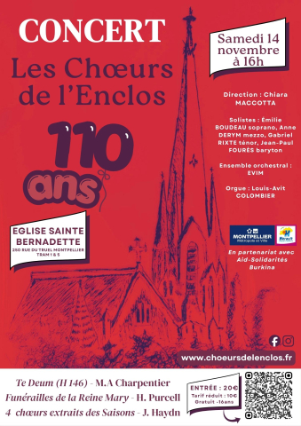 Notre concert du 14 novembre 2026