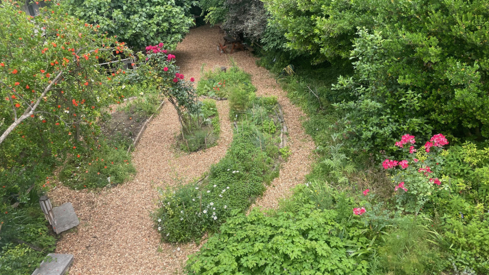 le potager à l'entrée du jardin