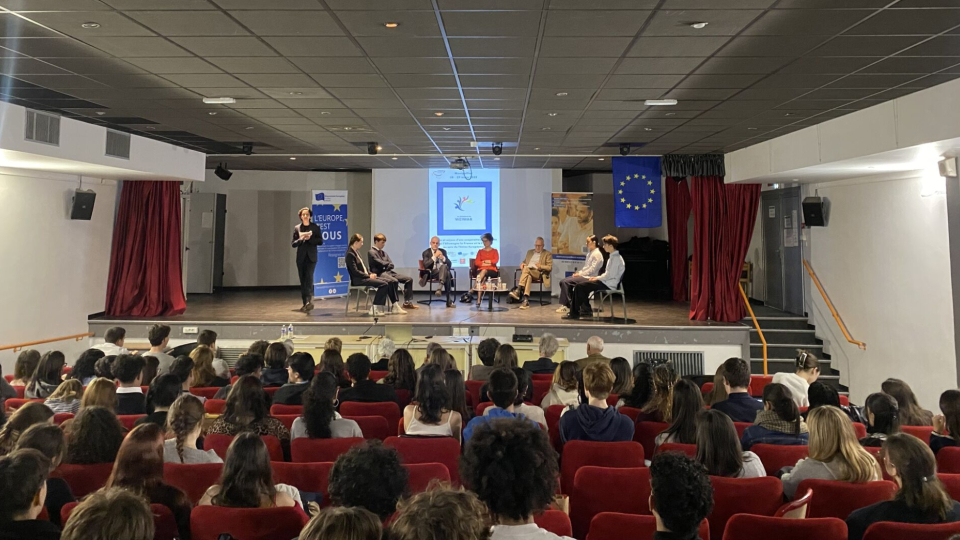 Conférence interactive sur le Triangle de Weimar avec les classes terminales du Lycée Joffre de Montpellier