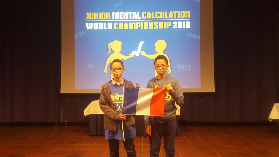 CCMM représente la France à la huitième Junior world cup de calcul mental, à Bielefeld, en Allemagne.2018